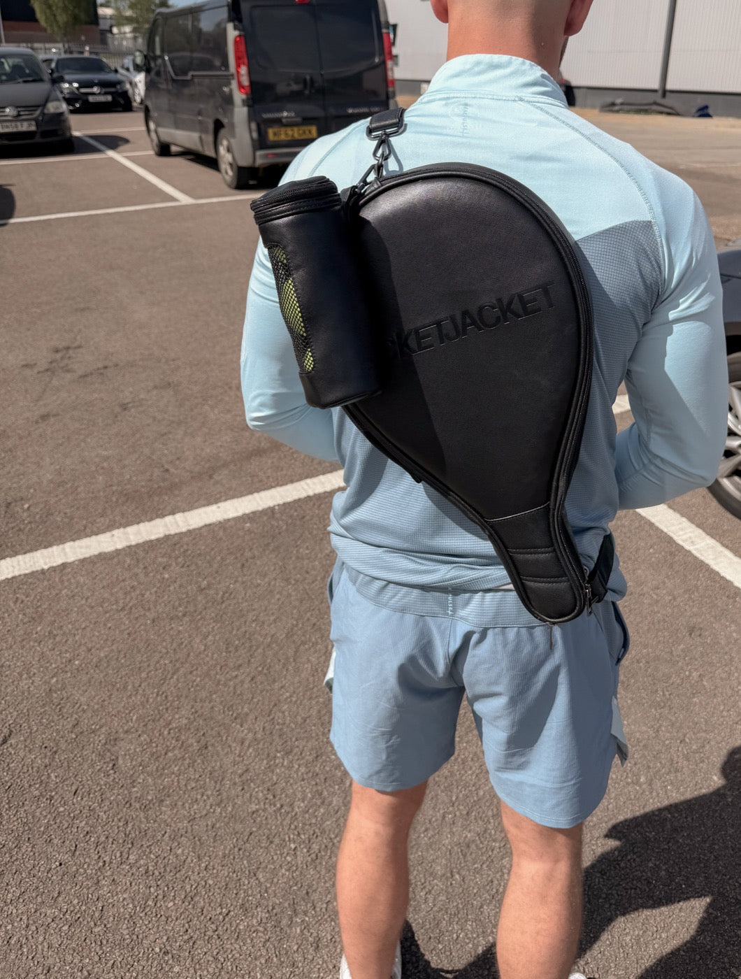 RacketJacket in use